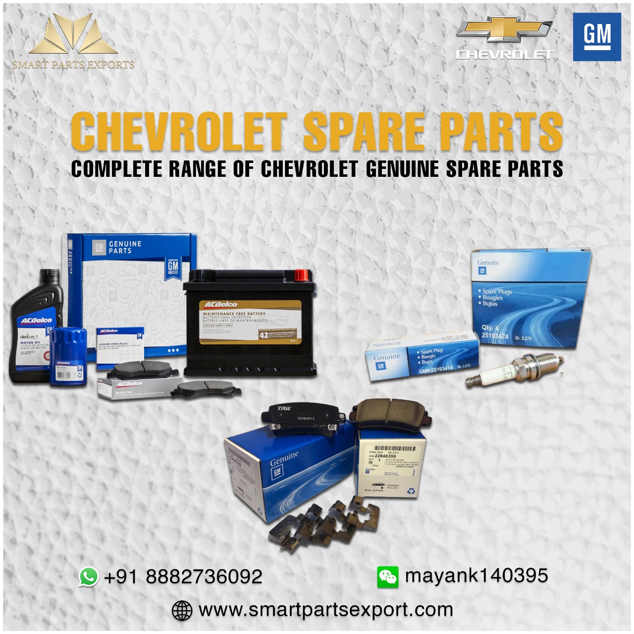 Chevrolet Genuine Parts in Ethiopia from Smart Parts Exports